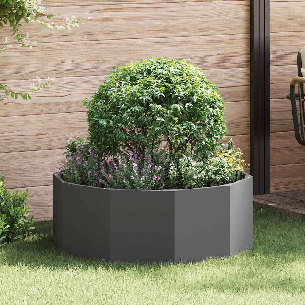 Plantenbak Zwart 90 x 90 x 35 cm Staal is nu te koop bij PeponiXL, paradijselijk wonen!