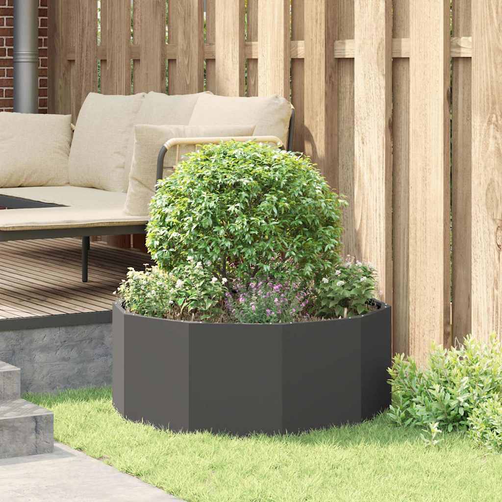 Plantenbak Zwart 90 x 90 x 35 cm Staal is nu te koop bij PeponiXL, paradijselijk wonen!