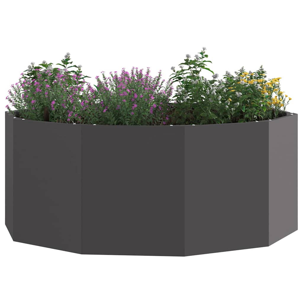 Plantenbak Zwart 90 x 90 x 35 cm Staal is nu te koop bij PeponiXL, paradijselijk wonen!