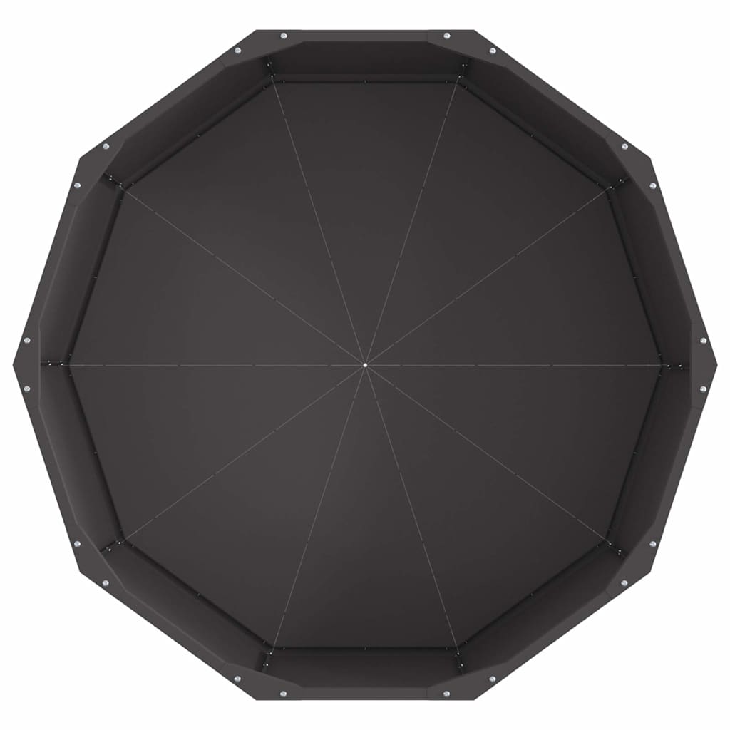 Plantenbak Zwart 90 x 90 x 35 cm Staal is nu te koop bij PeponiXL, paradijselijk wonen!