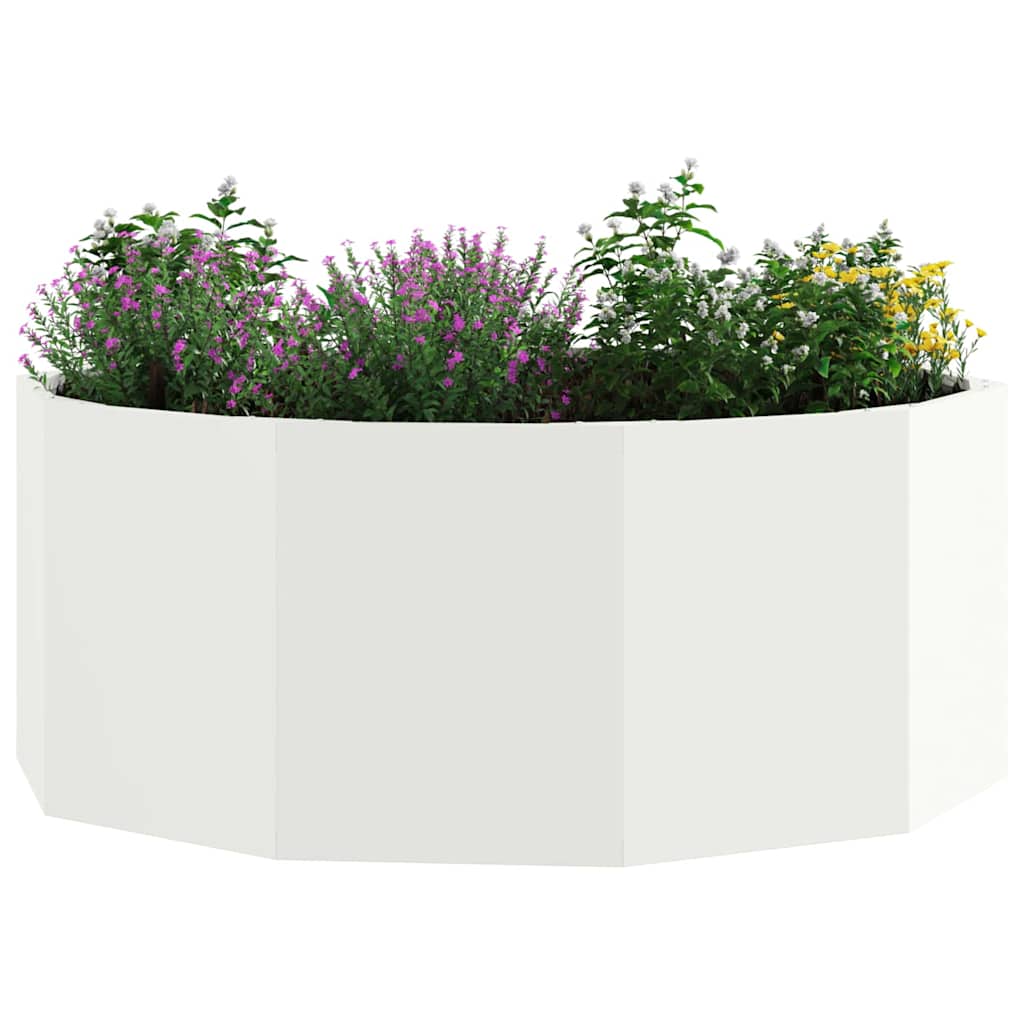 Plantenbak Wit 90 x 90 x 35 cm Staal is nu te koop bij PeponiXL, paradijselijk wonen!