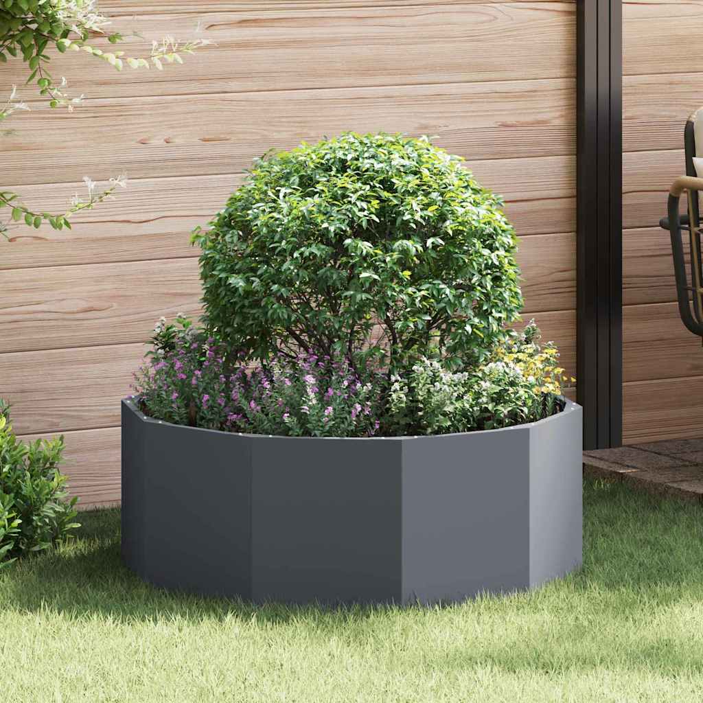Plantenbak Antraciet 90 x 90 x 35 cm Staal is nu te koop bij PeponiXL, paradijselijk wonen!