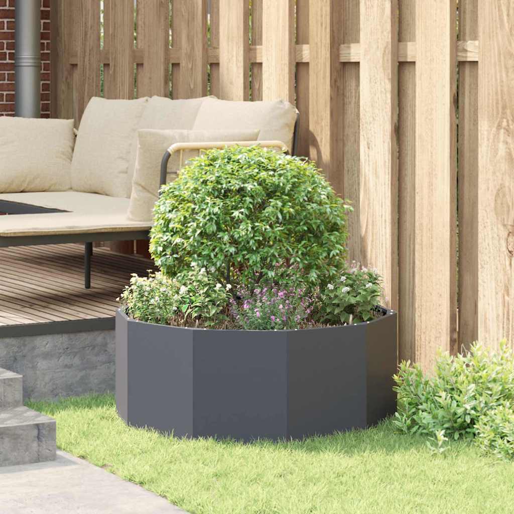 Plantenbak Antraciet 90 x 90 x 35 cm Staal is nu te koop bij PeponiXL, paradijselijk wonen!