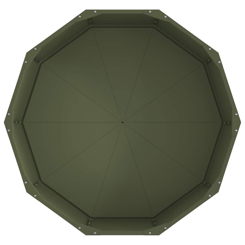 Plantenbak Olijf Groen 90 x 90 x 35 cm Staal is nu te koop bij PeponiXL, paradijselijk wonen!