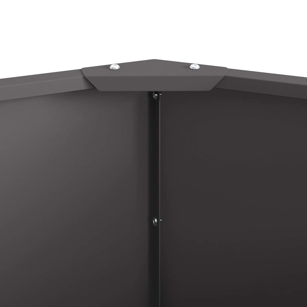 Plantenbak Zwart 60 x 60 x 35 cm Staal is nu te koop bij PeponiXL, paradijselijk wonen!