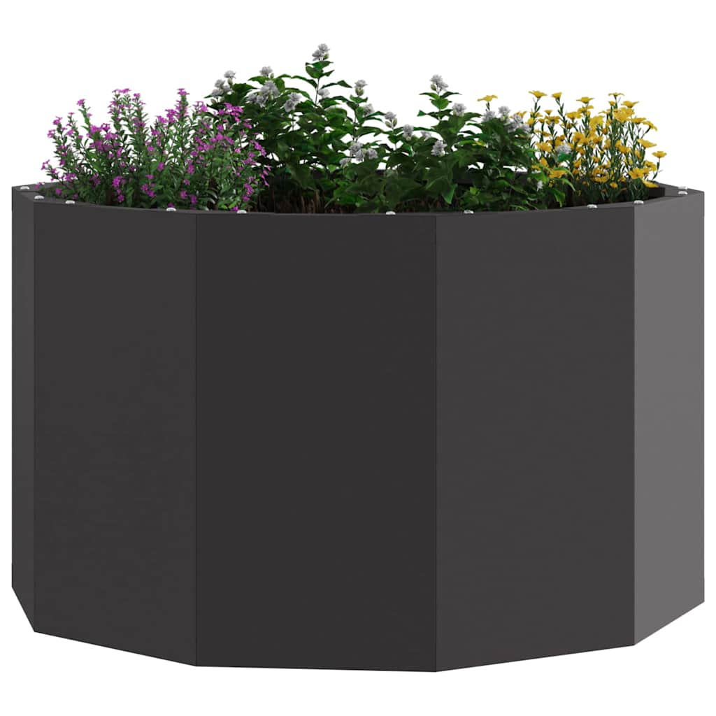 Plantenbak Zwart 60 x 60 x 35 cm Staal is nu te koop bij PeponiXL, paradijselijk wonen!