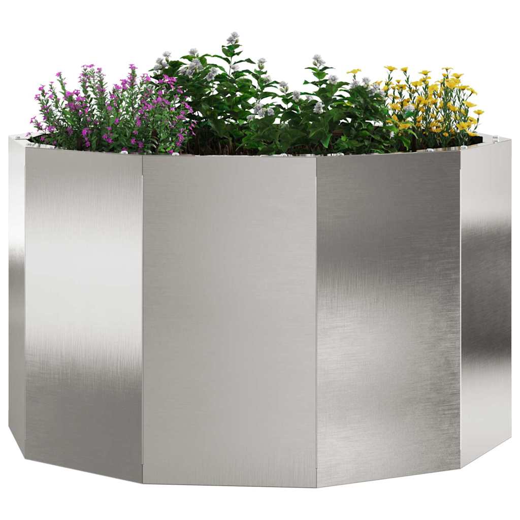 Plantenbak Zilver 60 x 60 x 35 cm Roestvrij staal is nu te koop bij PeponiXL, paradijselijk wonen!