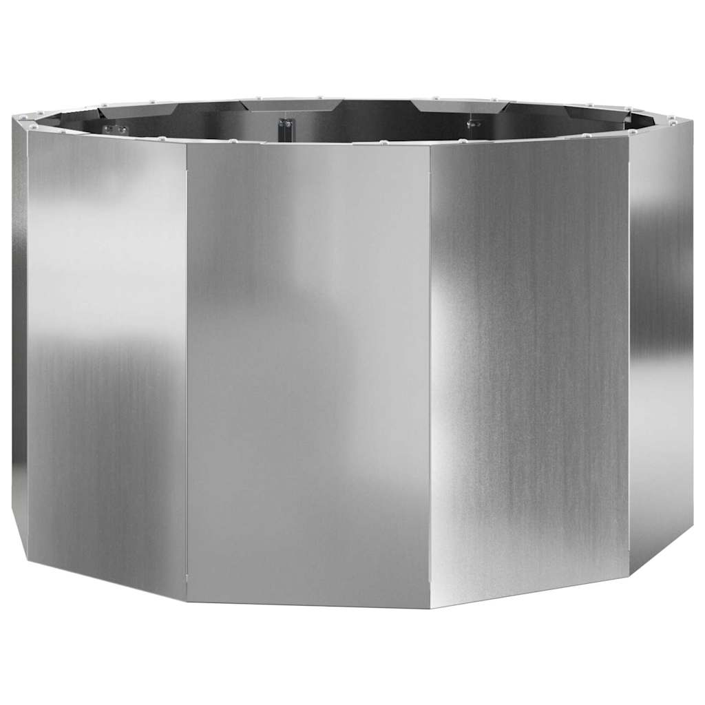 Plantenbak Zilver 60 x 60 x 35 cm Gegalvaniseerd staal is nu te koop bij PeponiXL, paradijselijk wonen!