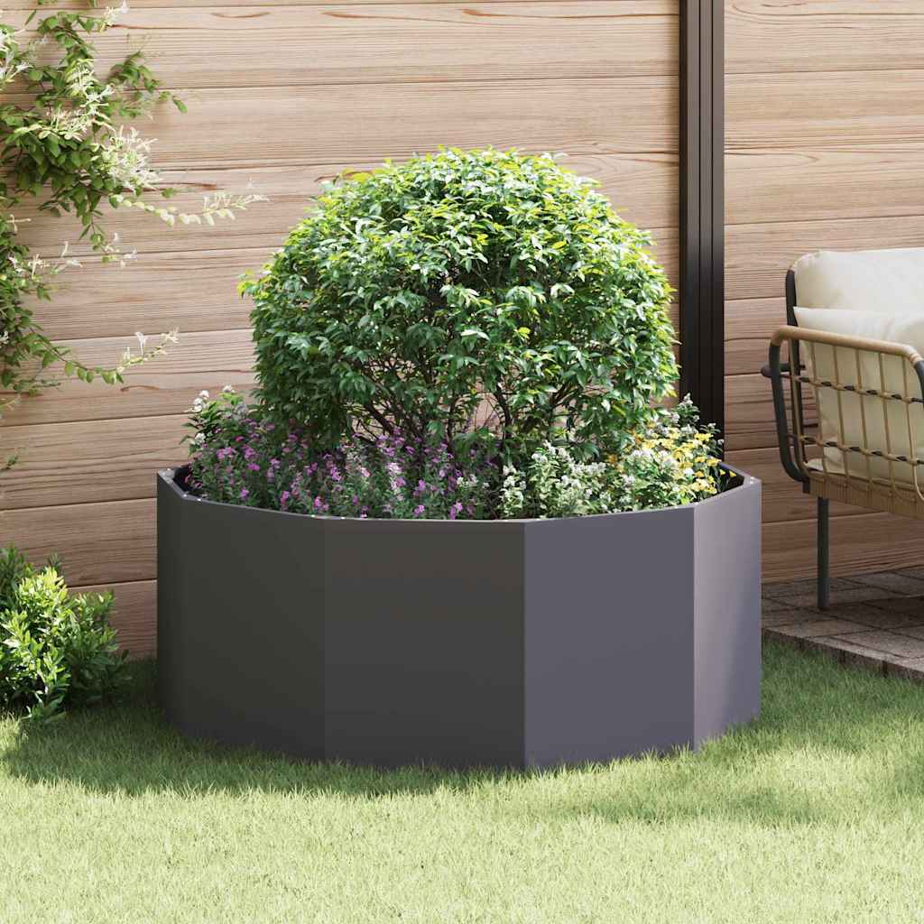 Plantenbak Zwart 120 x 120 x 50 cm Staal is nu te koop bij PeponiXL, paradijselijk wonen!