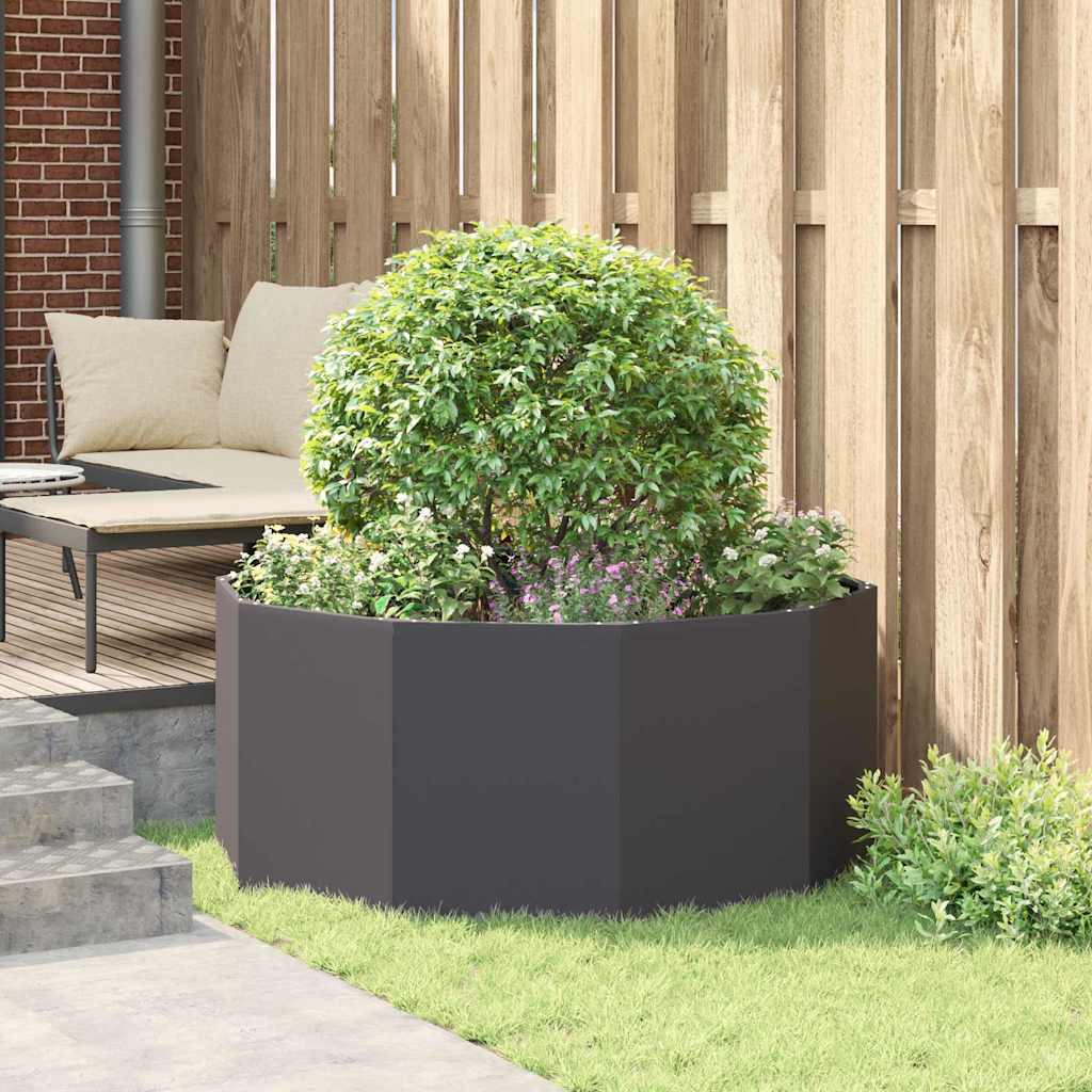 Plantenbak Zwart 120 x 120 x 50 cm Staal is nu te koop bij PeponiXL, paradijselijk wonen!