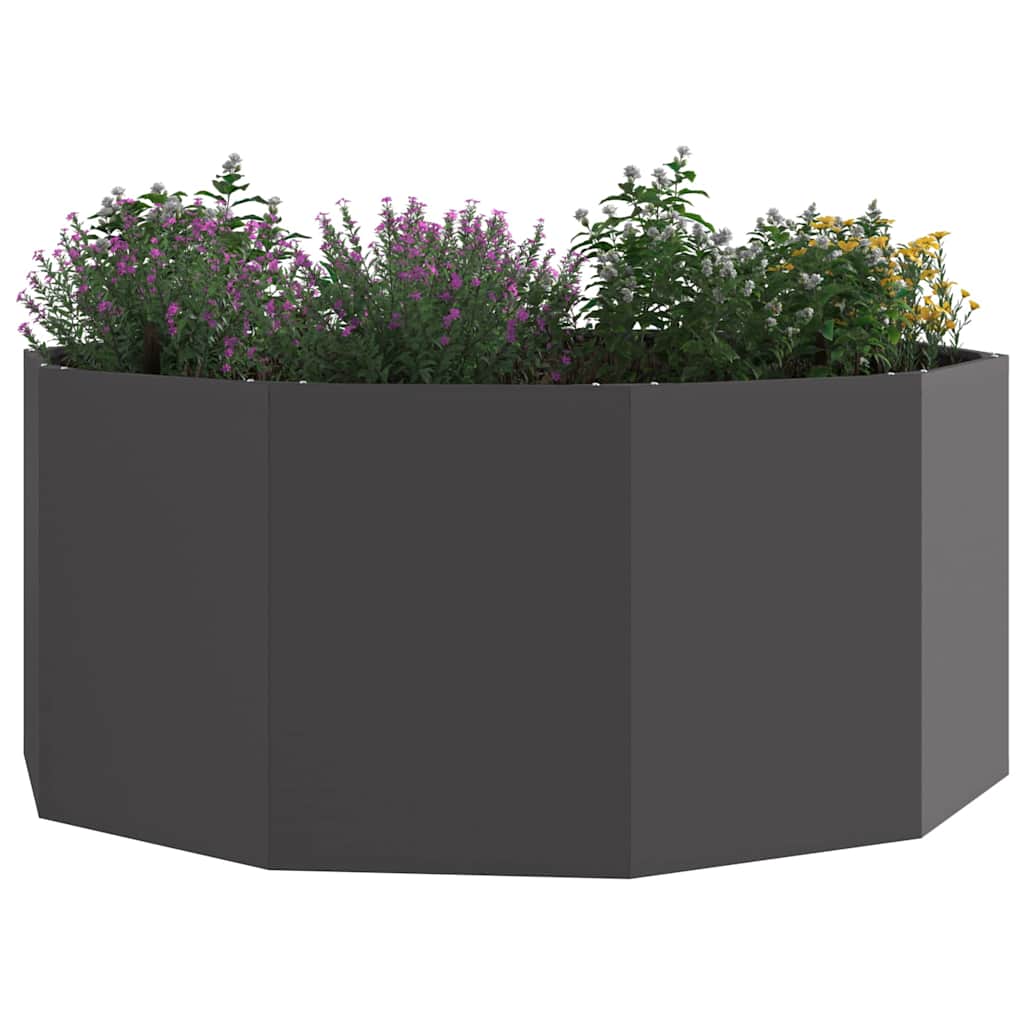Plantenbak Zwart 120 x 120 x 50 cm Staal is nu te koop bij PeponiXL, paradijselijk wonen!