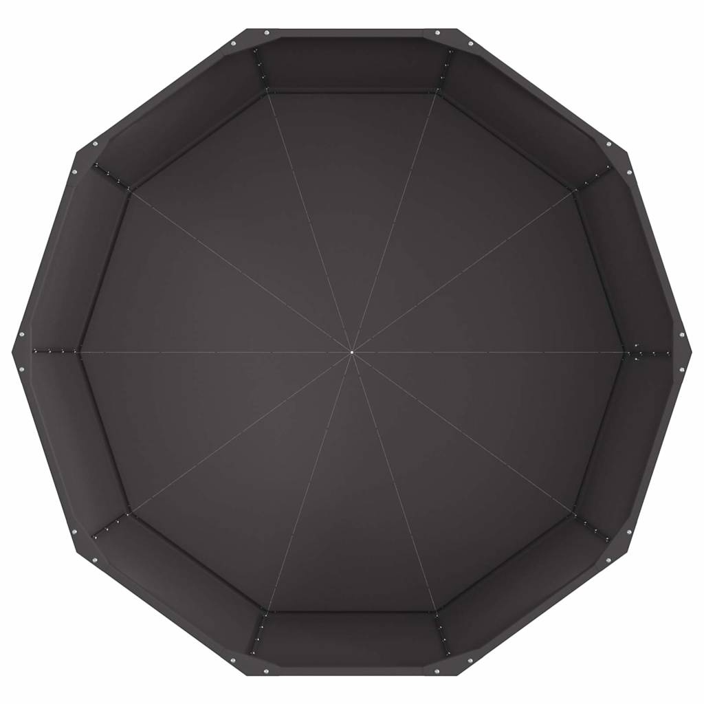 Plantenbak Zwart 120 x 120 x 50 cm Staal is nu te koop bij PeponiXL, paradijselijk wonen!