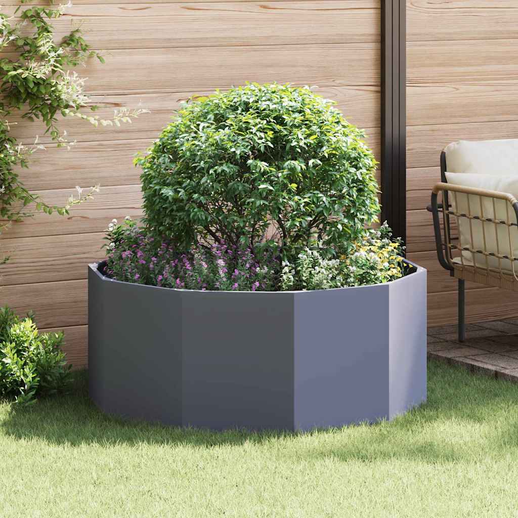 Plantenbak Antraciet 120 x 120 x 50 cm Staal is nu te koop bij PeponiXL, paradijselijk wonen!