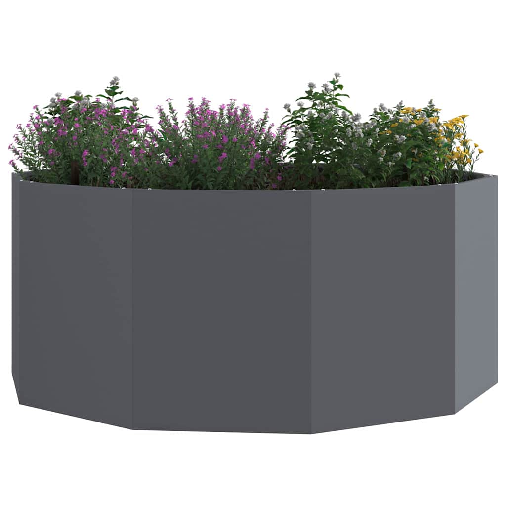 Plantenbak Antraciet 120 x 120 x 50 cm Staal is nu te koop bij PeponiXL, paradijselijk wonen!