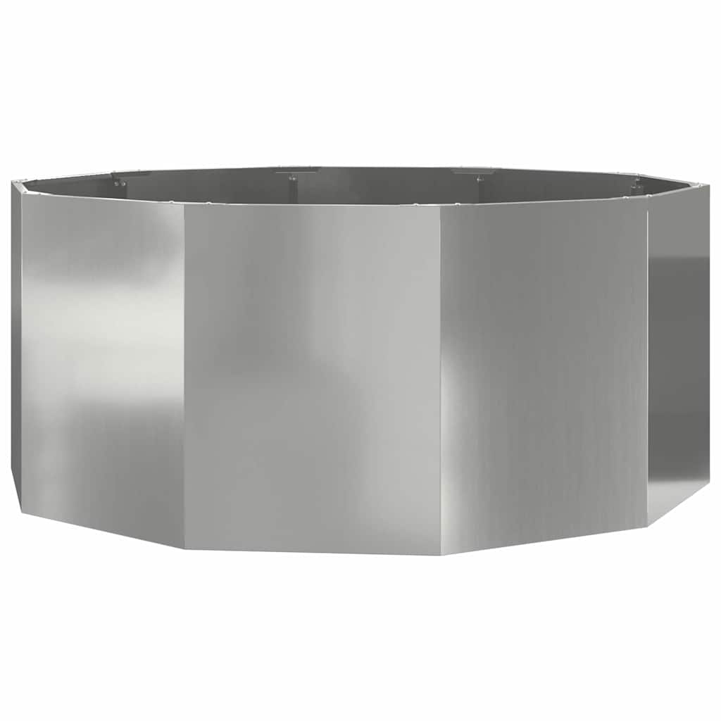 Plantenbak Zilver 120 x 120 x 50 cm Gegalvaniseerd staal is nu te koop bij PeponiXL, paradijselijk wonen!