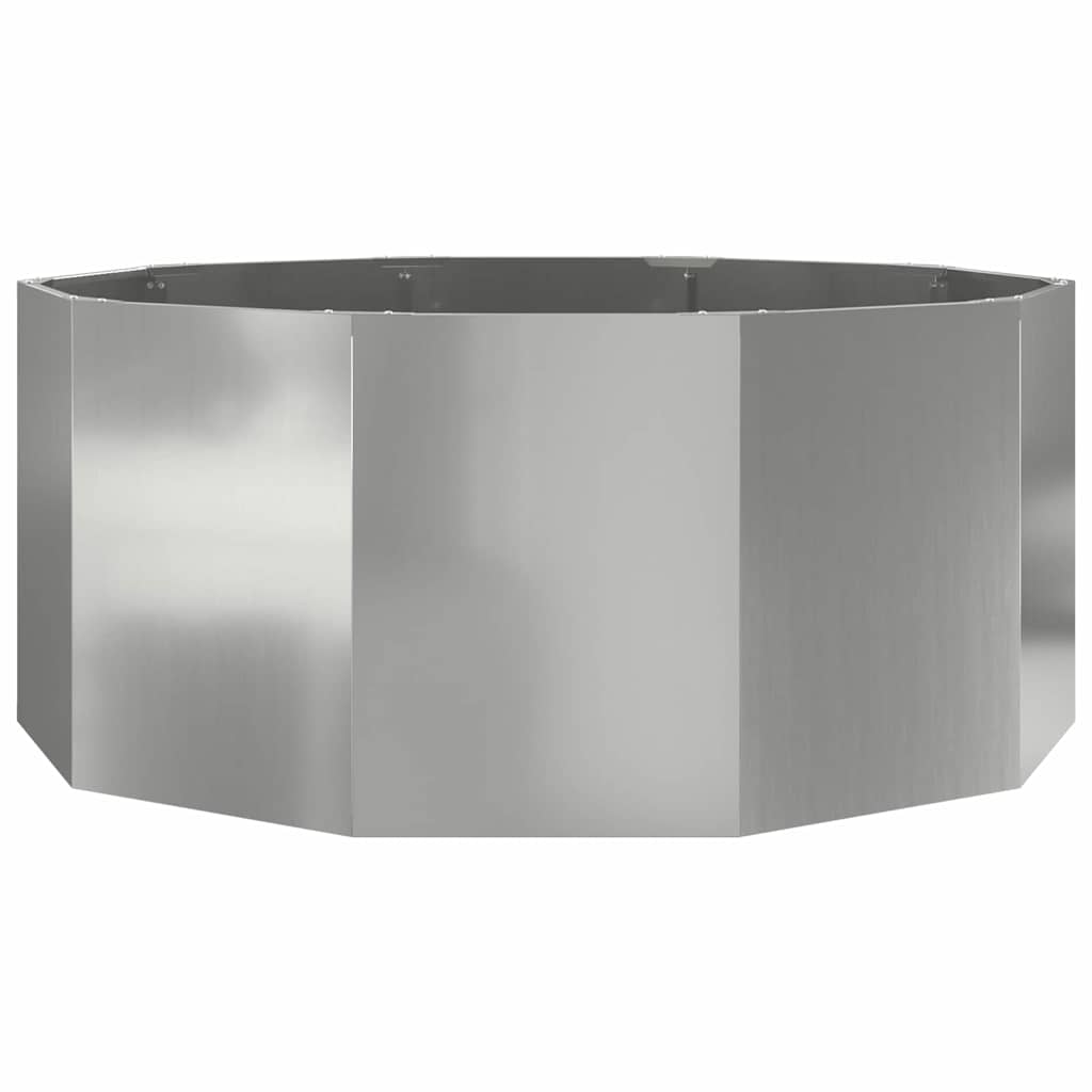 Plantenbak Zilver 120 x 120 x 50 cm Gegalvaniseerd staal is nu te koop bij PeponiXL, paradijselijk wonen!