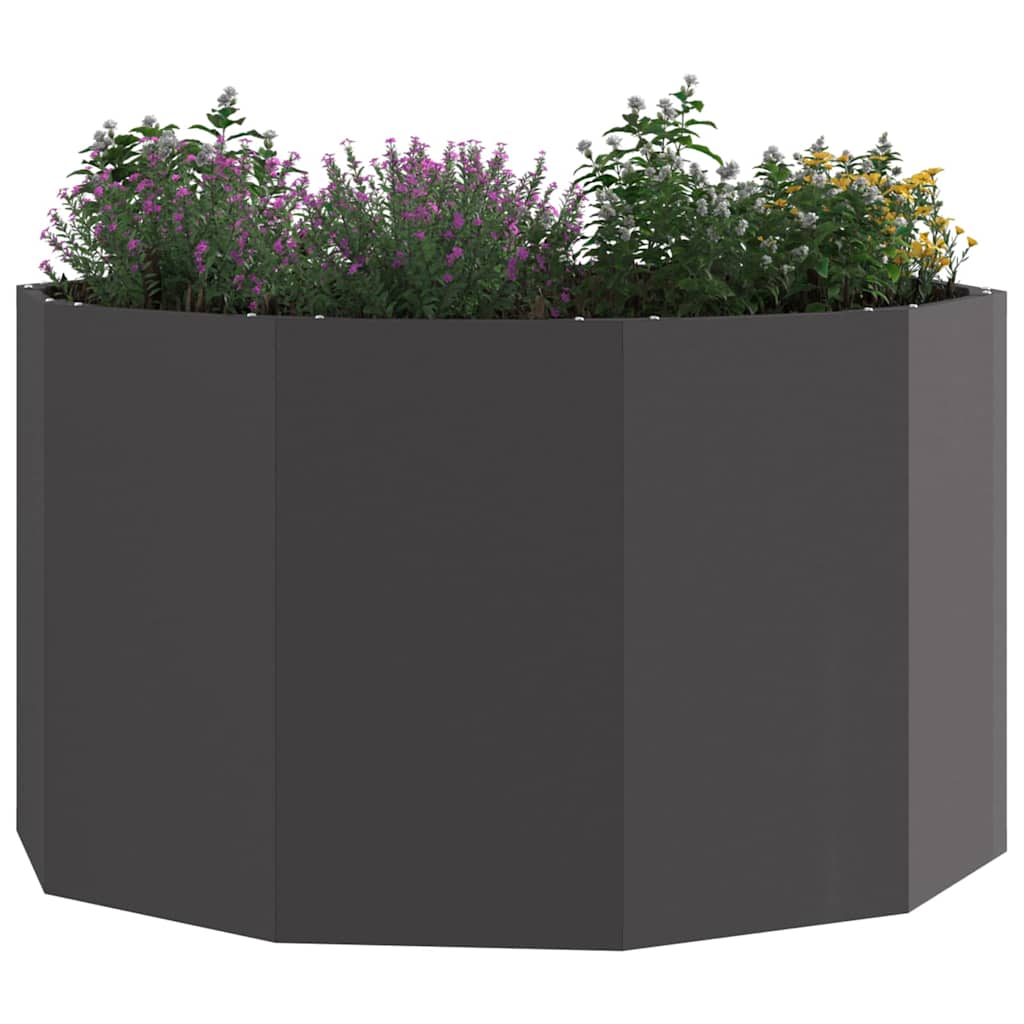 Plantenbak Zwart 90 x 90 x 50 cm Staal is nu te koop bij PeponiXL, paradijselijk wonen!