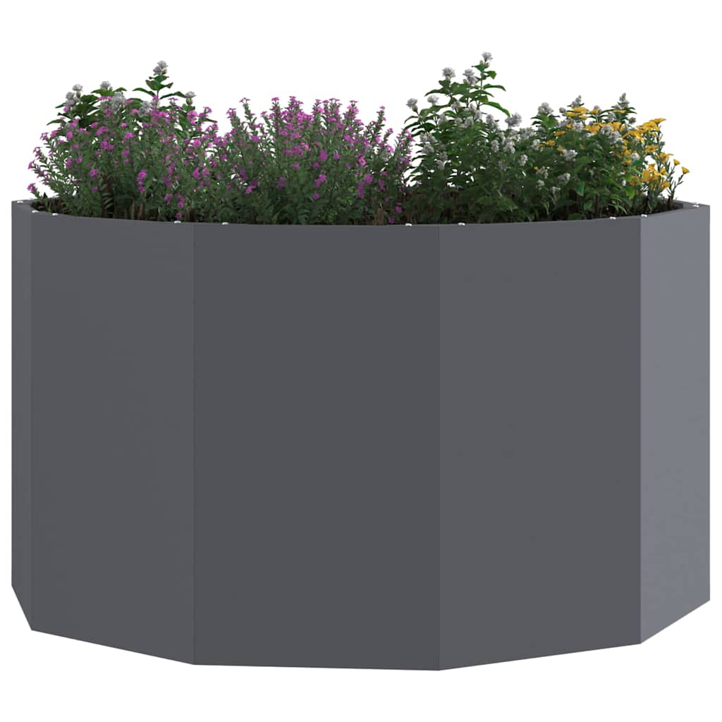 Plantenbak Antraciet 90 x 90 x 50 cm Staal is nu te koop bij PeponiXL, paradijselijk wonen!