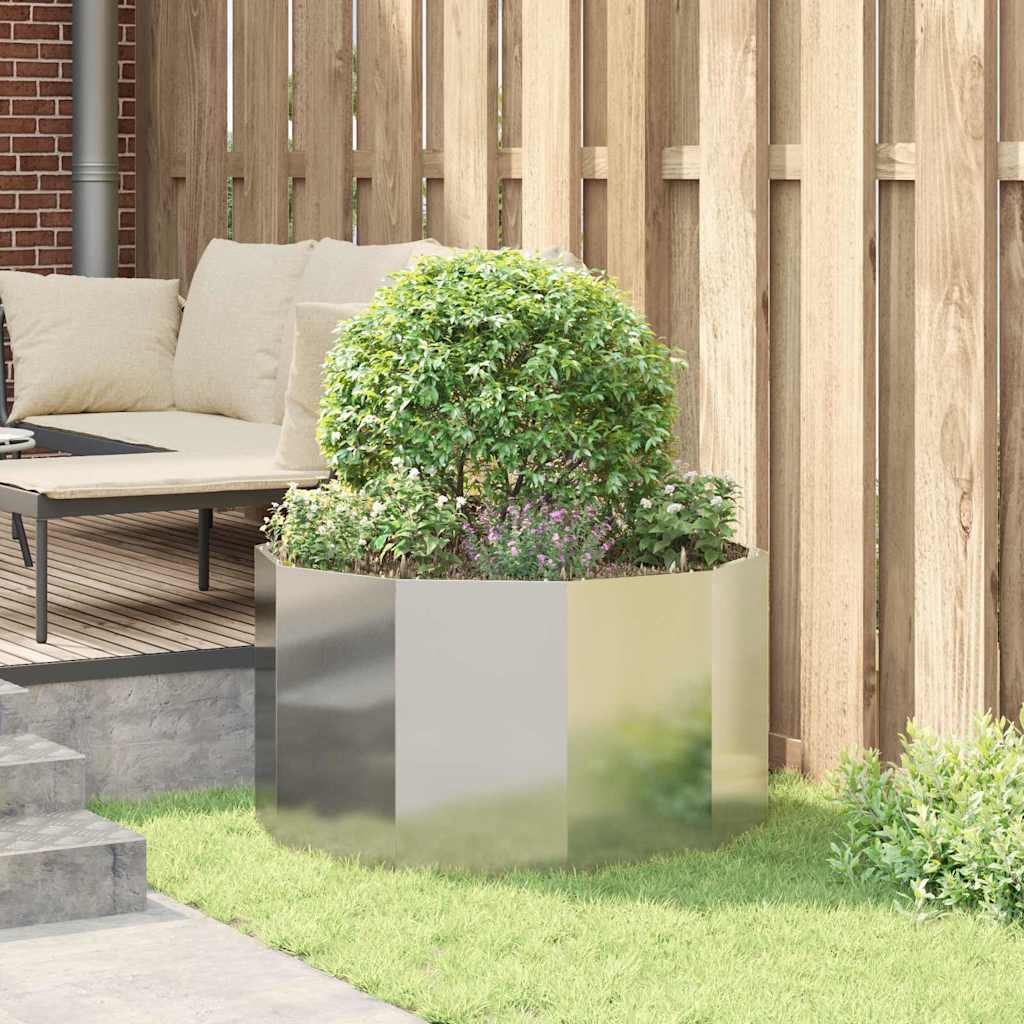 Plantenbak Zilver 90 x 90 x 50 cm Roestvrij staal is nu te koop bij PeponiXL, paradijselijk wonen!