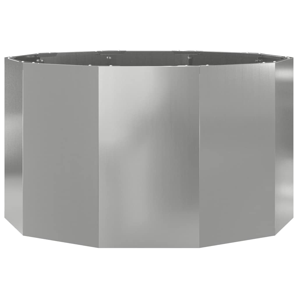 Plantenbak Zilver 90 x 90 x 50 cm Gegalvaniseerd staal is nu te koop bij PeponiXL, paradijselijk wonen!