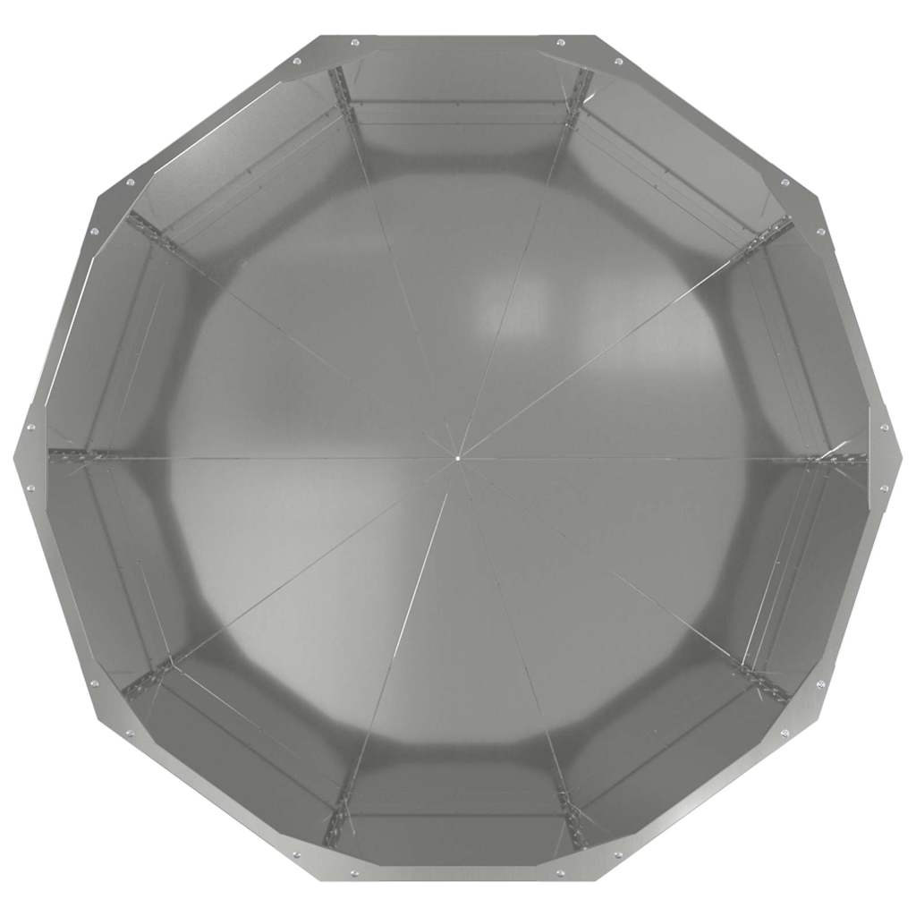 Plantenbak Zilver 90 x 90 x 50 cm Gegalvaniseerd staal is nu te koop bij PeponiXL, paradijselijk wonen!