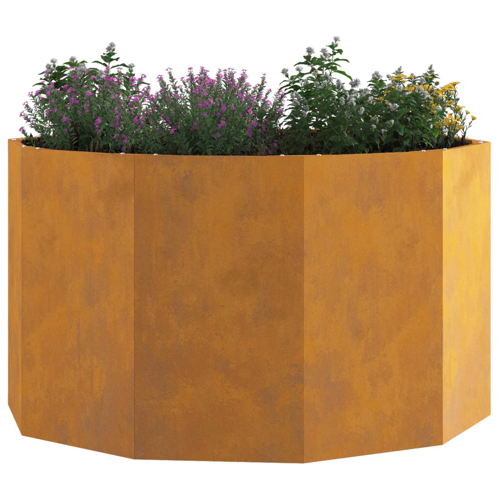 Plantenbak Roestig 90 x 90 x 50 cm weervast staal is nu te koop bij PeponiXL, paradijselijk wonen!