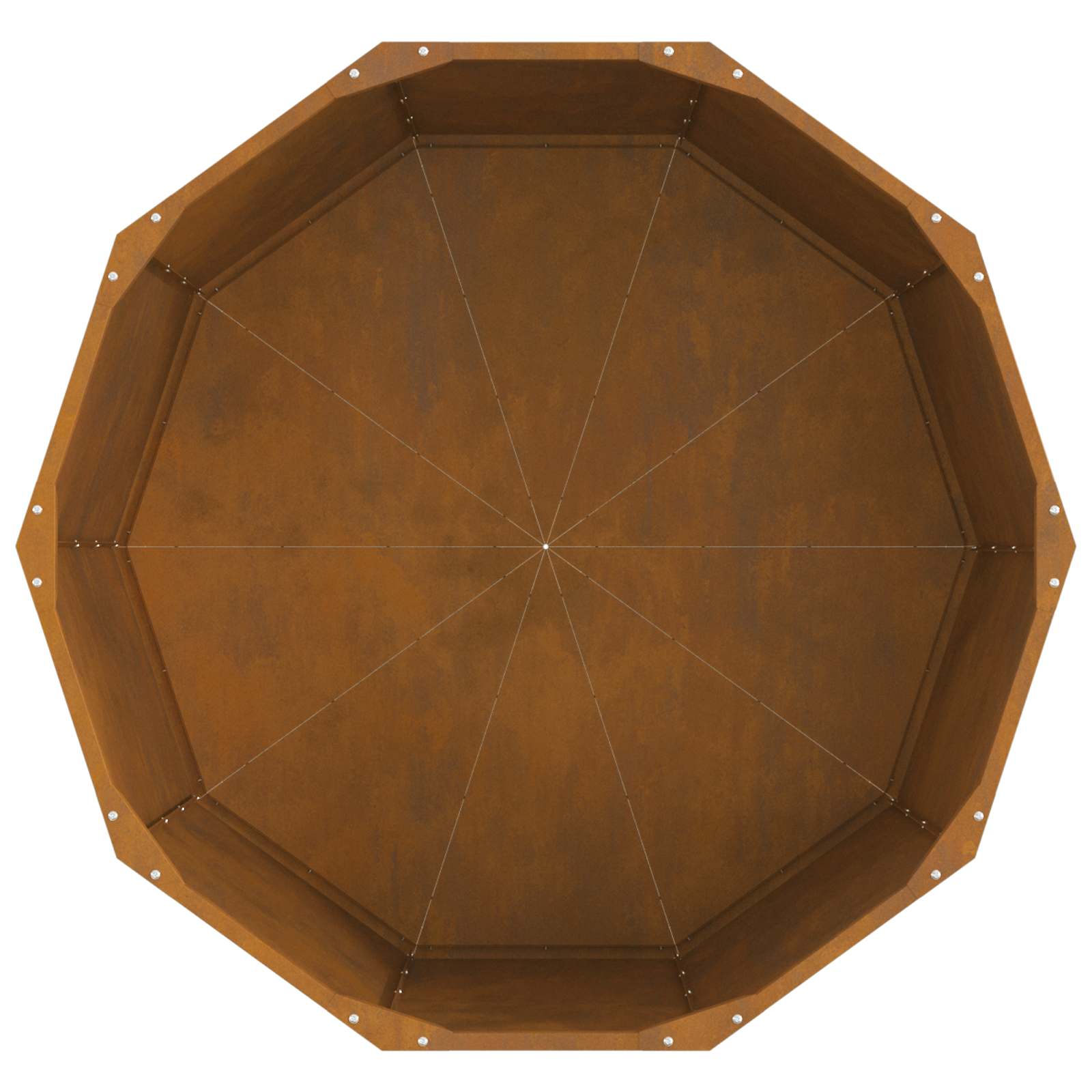 Plantenbak Roestig 90 x 90 x 50 cm weervast staal is nu te koop bij PeponiXL, paradijselijk wonen!