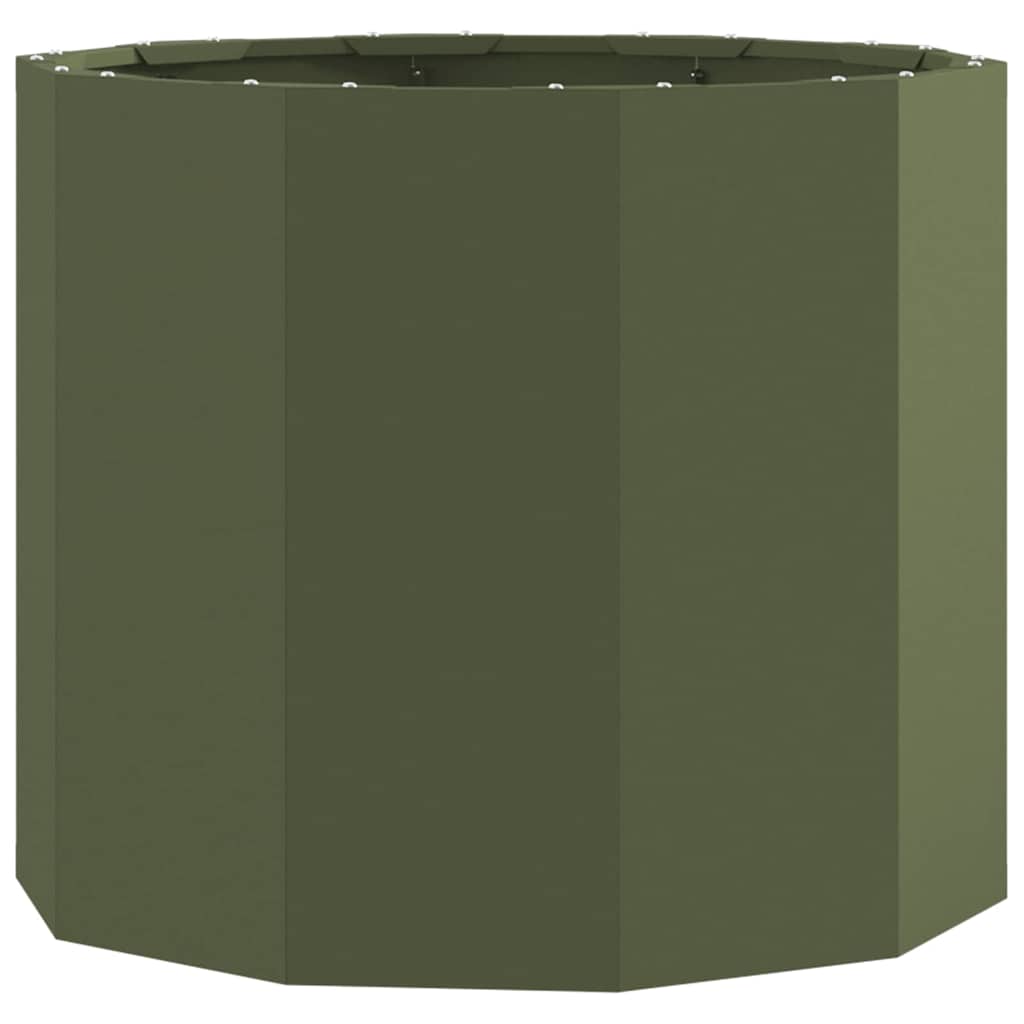 Plantenbak Olijf Groen 60 x 60 x 50 cm Staal is nu te koop bij PeponiXL, paradijselijk wonen!