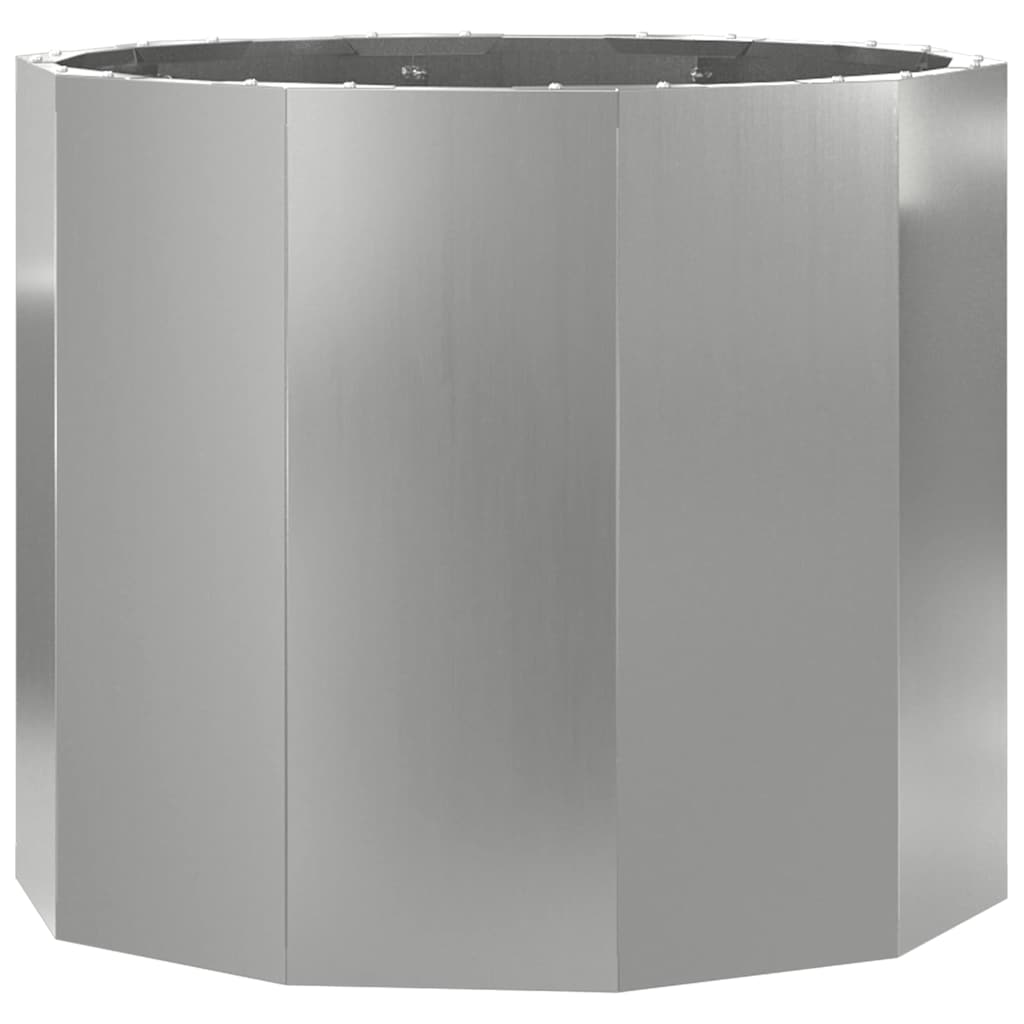 Plantenbak Zilver 60 x 60 x 50 cm Gegalvaniseerd staal is nu te koop bij PeponiXL, paradijselijk wonen!