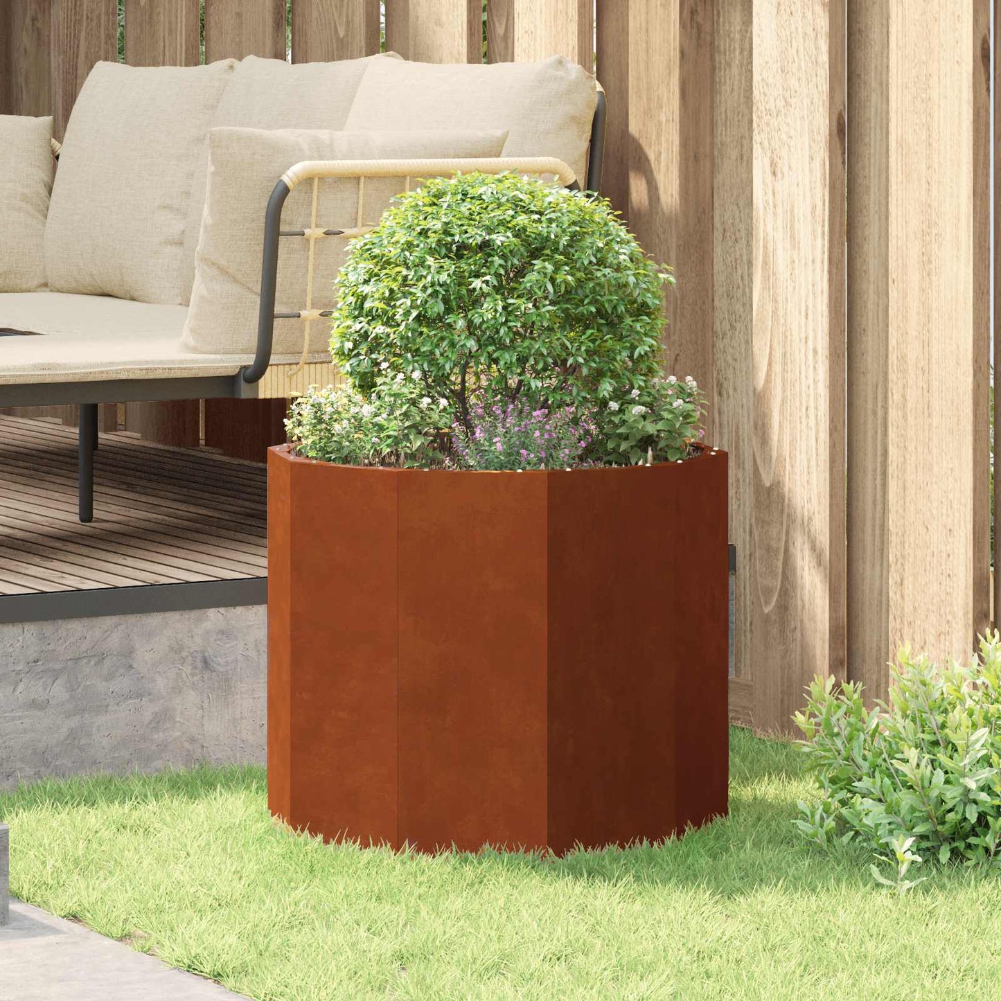 Plantenbak Roestig 60 x 60 x 50 cm Cortenstaal is nu te koop bij PeponiXL, paradijselijk wonen!