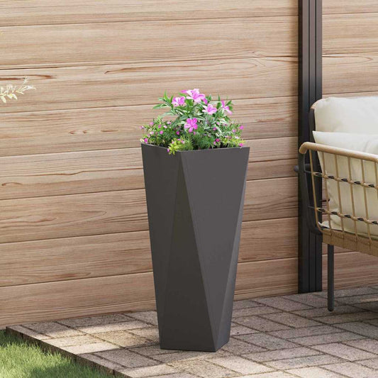 Plantenbak Zwart 30 x 30 x 75 cm Staal is nu te koop bij PeponiXL, paradijselijk wonen!