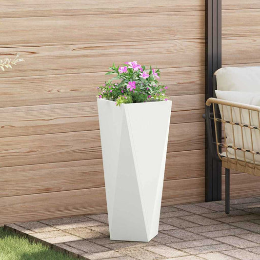 Plantenbak Wit 30 x 30 x 75 cm Staal is nu te koop bij PeponiXL, paradijselijk wonen!