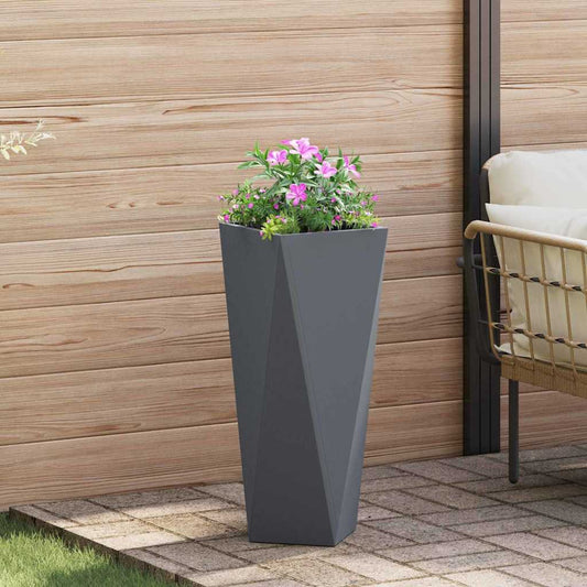 Plantenbak Antraciet 30 x 30 x 75 cm Staal is nu te koop bij PeponiXL, paradijselijk wonen!