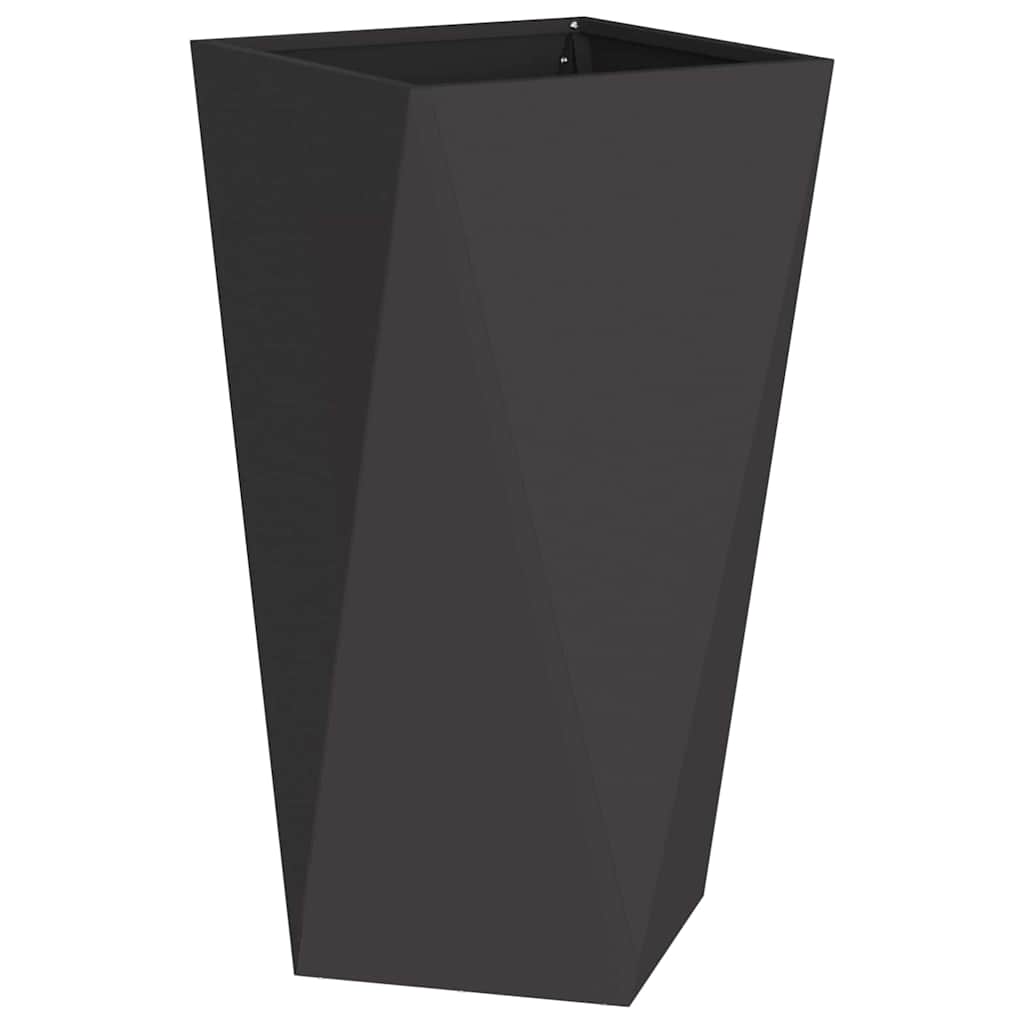 Plantenbak 2 pcs Zwart 40 x 40 x 75 cm Staal is nu te koop bij PeponiXL, paradijselijk wonen!