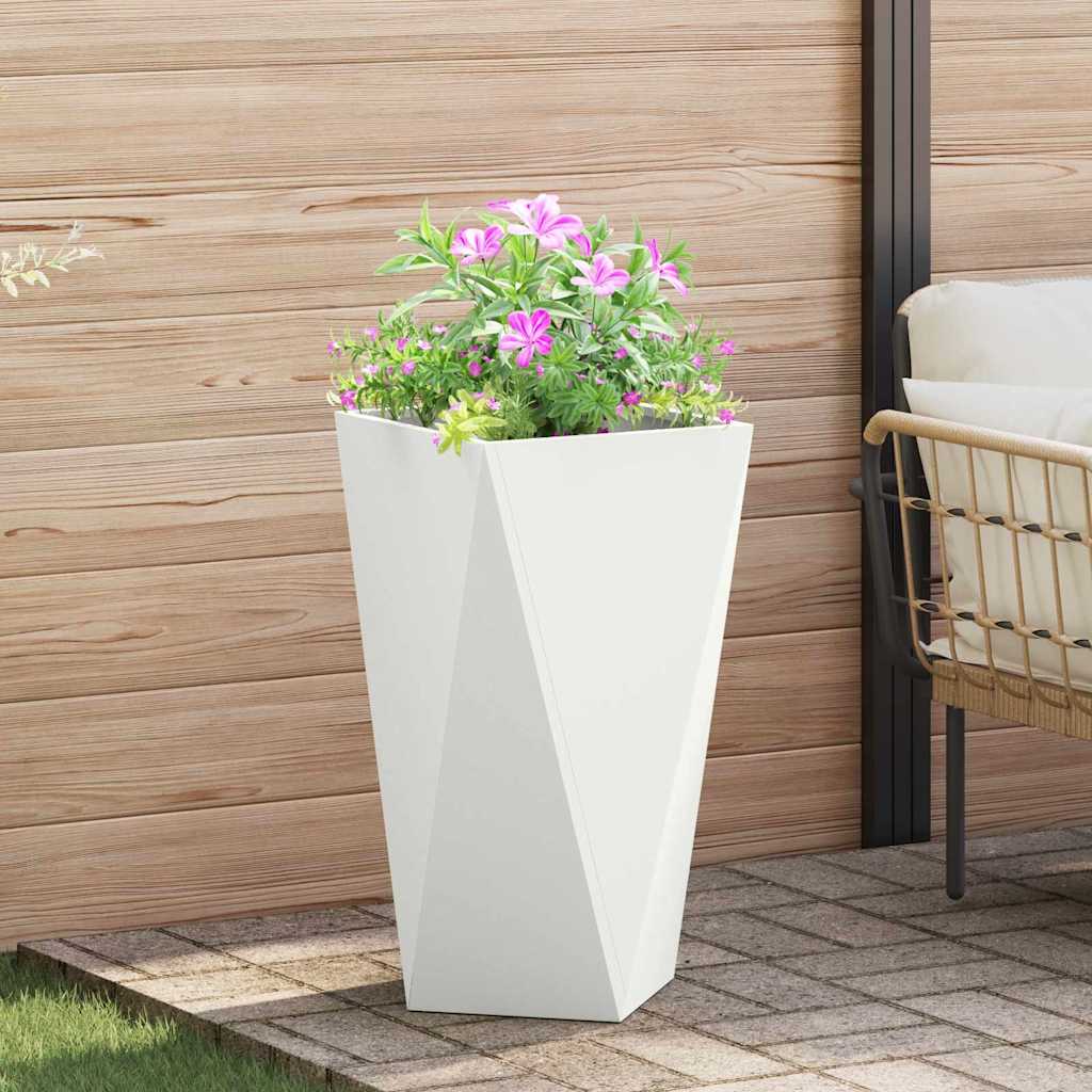 Plantenbak Wit 40 x 40 x 75 cm Staal is nu te koop bij PeponiXL, paradijselijk wonen!