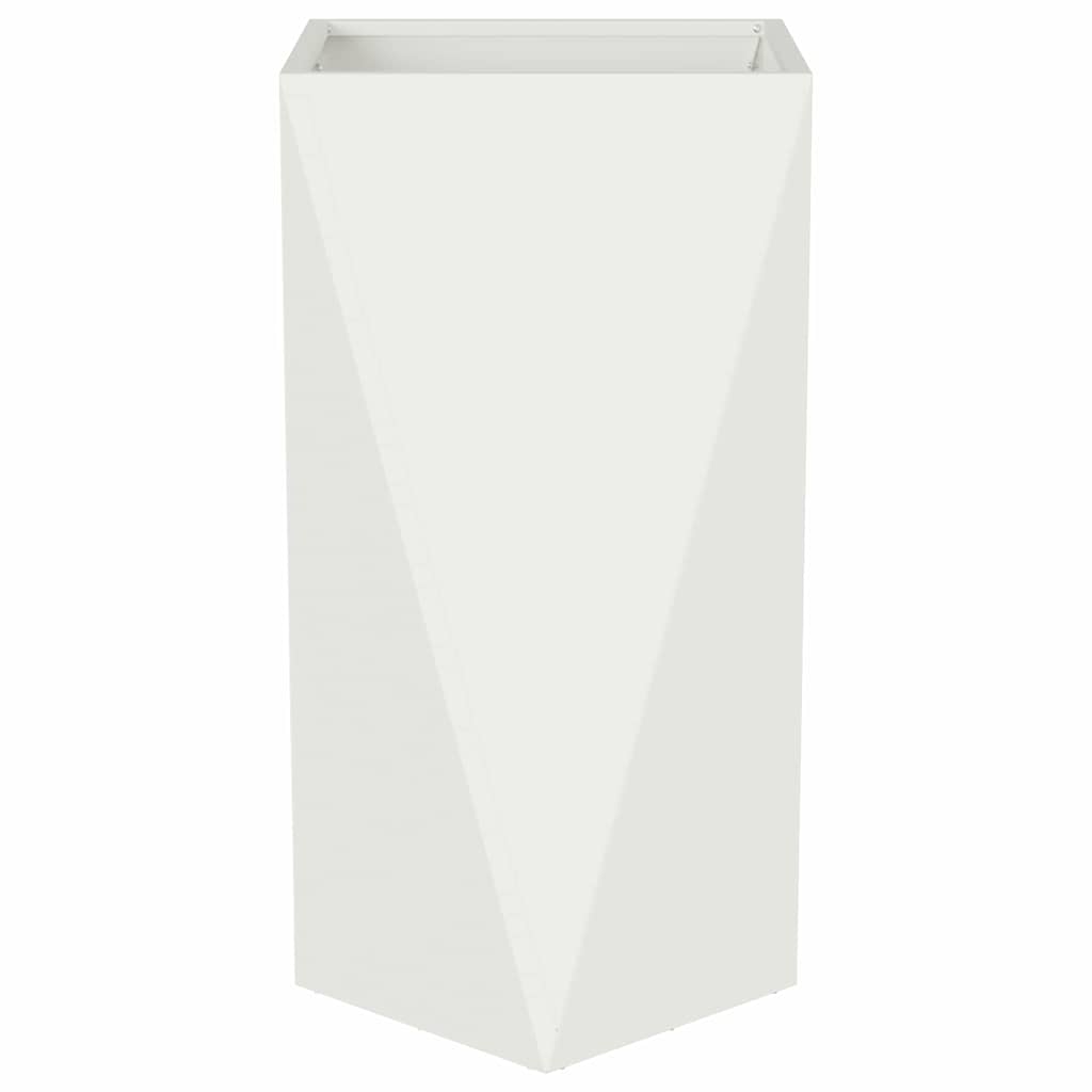 Plantenbak Wit 40 x 40 x 75 cm Staal is nu te koop bij PeponiXL, paradijselijk wonen!