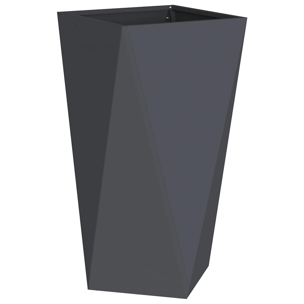 Plantenbak 2 pcs Antraciet 40 x 40 x 75 cm Staal is nu te koop bij PeponiXL, paradijselijk wonen!
