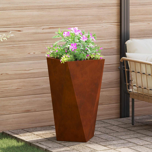 Plantenbak Roestig 40 x 40 x 75 cm Cortenstaal is nu te koop bij PeponiXL, paradijselijk wonen!