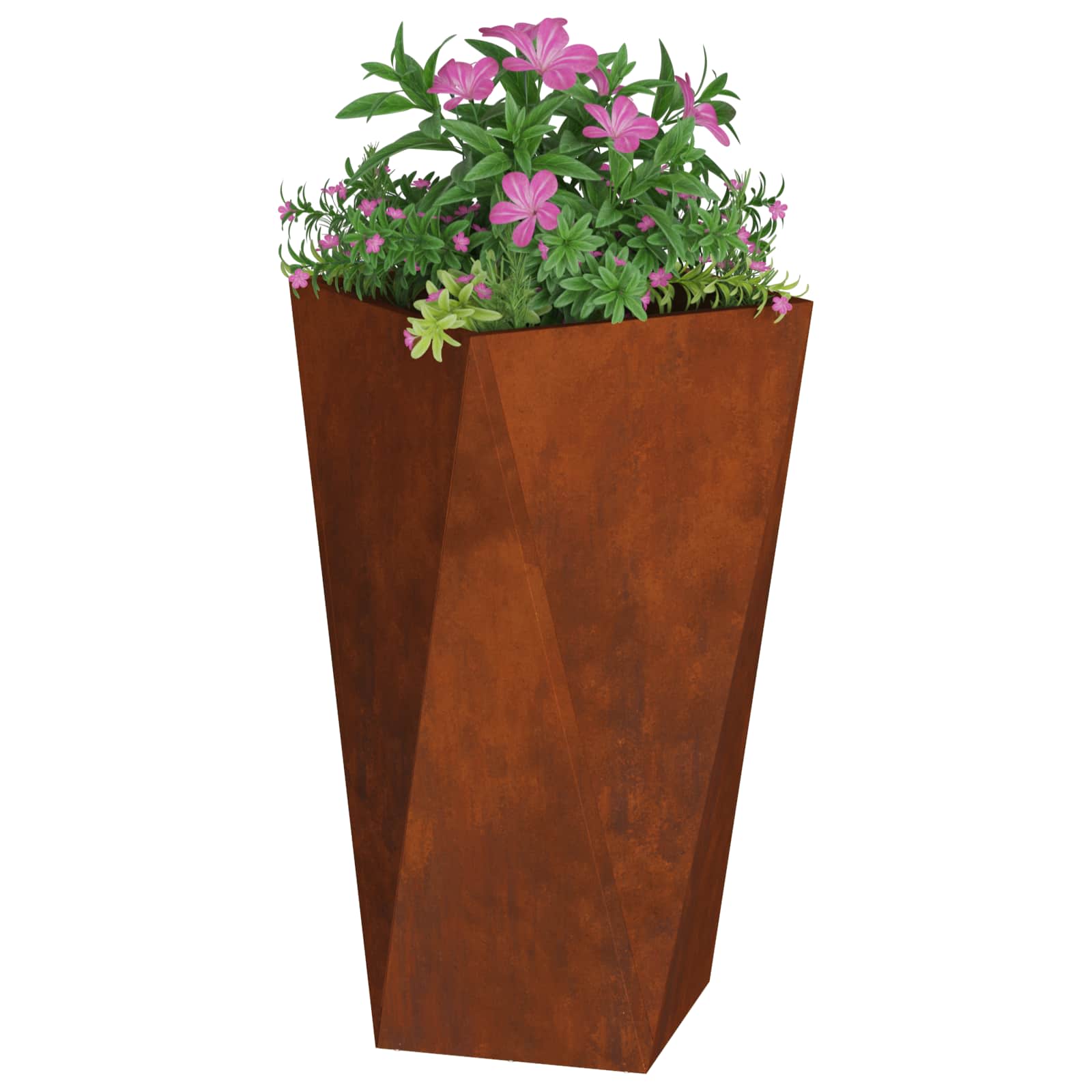 Plantenbak Roestig 40 x 40 x 75 cm Cortenstaal is nu te koop bij PeponiXL, paradijselijk wonen!