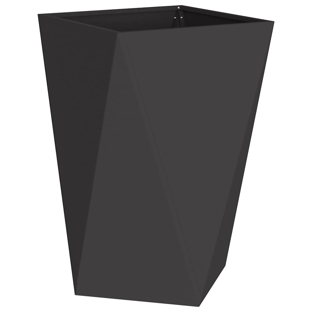 Plantenbak 2 pcs Zwart 50 x 50 x 75 cm Staal is nu te koop bij PeponiXL, paradijselijk wonen!