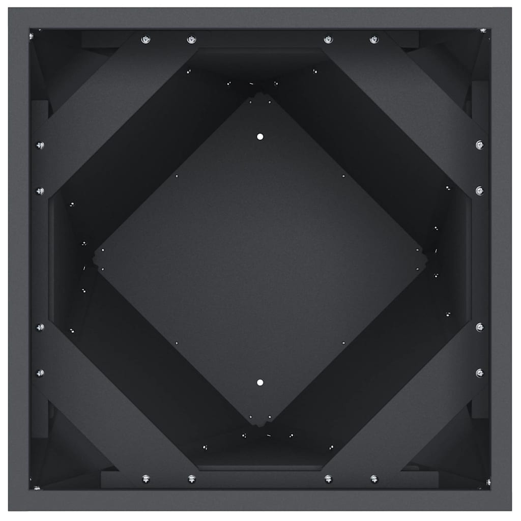 Plantenbak 2 pcs Antraciet 50 x 50 x 75 cm Staal is nu te koop bij PeponiXL, paradijselijk wonen!