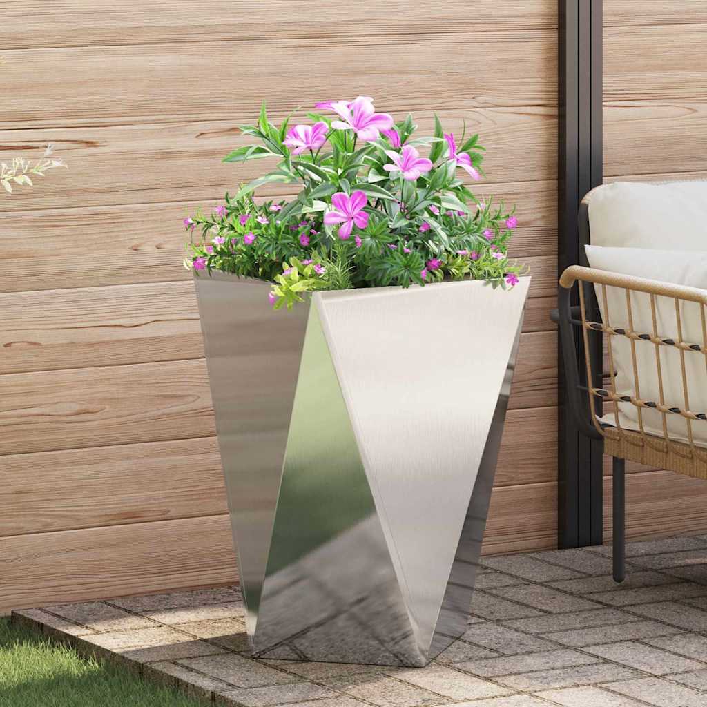 Plantenbak Zilver 50 x 50 x 75 cm Roestvrij staal is nu te koop bij PeponiXL, paradijselijk wonen!