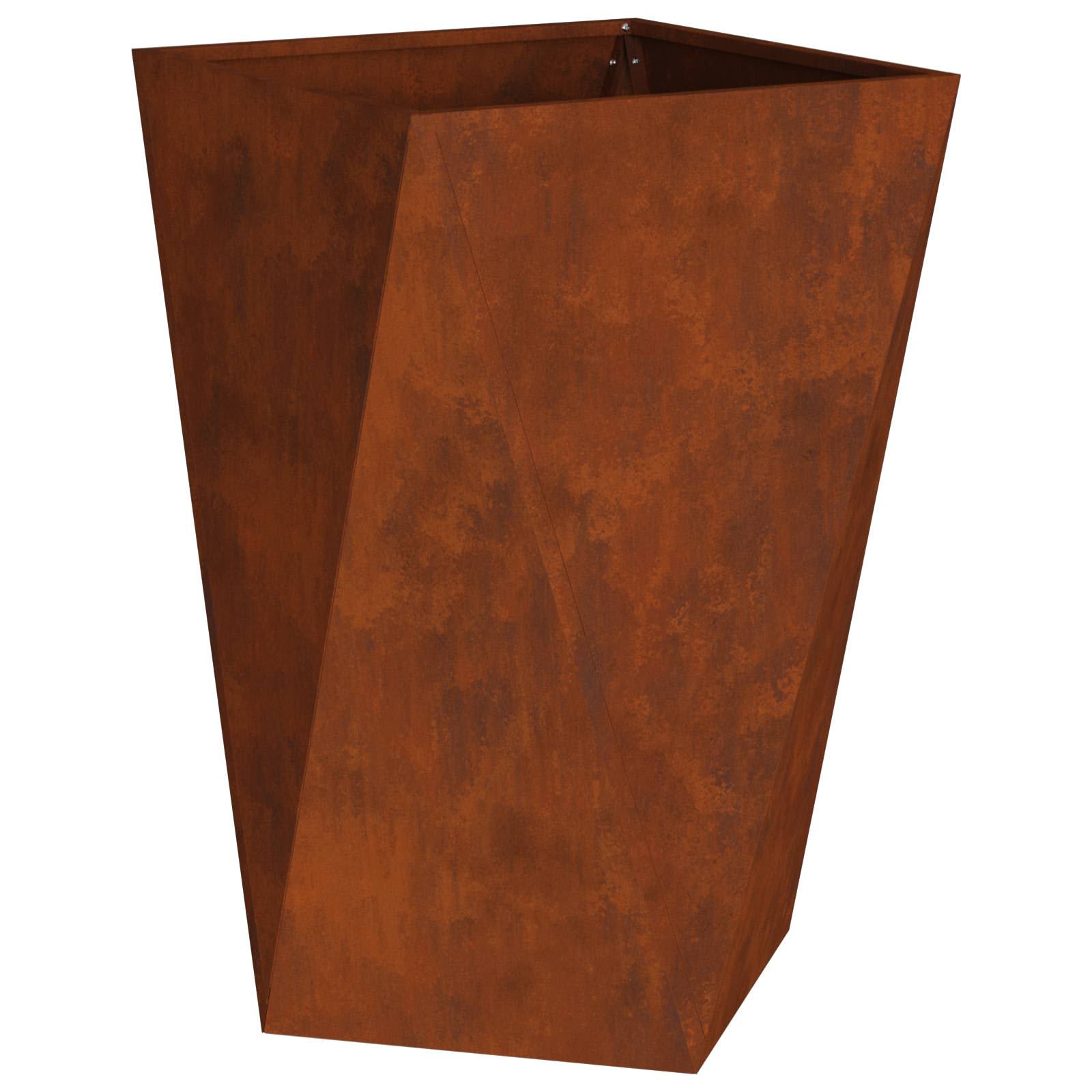 Plantenbak 2 pcs Roestig 50 x 50 x 75 cm Cortenstaal is nu te koop bij PeponiXL, paradijselijk wonen!