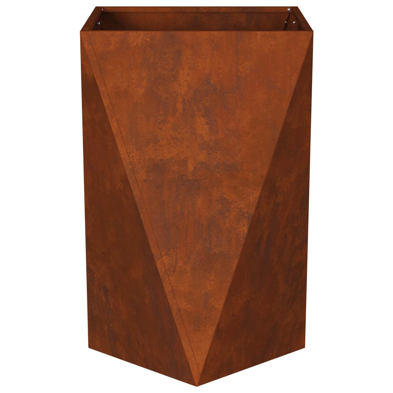 Plantenbak 2 pcs Roestig 50 x 50 x 75 cm Cortenstaal is nu te koop bij PeponiXL, paradijselijk wonen!
