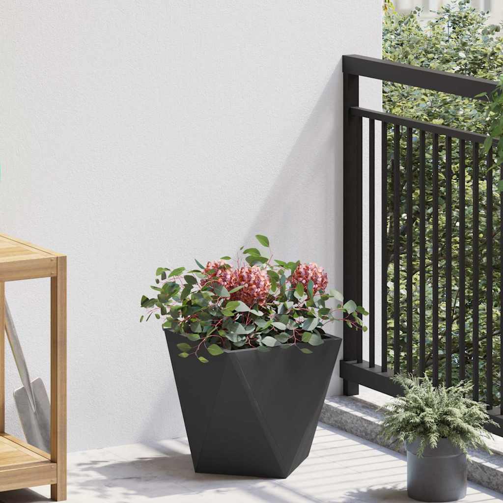 Plantenbak 2 pcs Zwart 30 x 30 x 30 cm Staal is nu te koop bij PeponiXL, paradijselijk wonen!