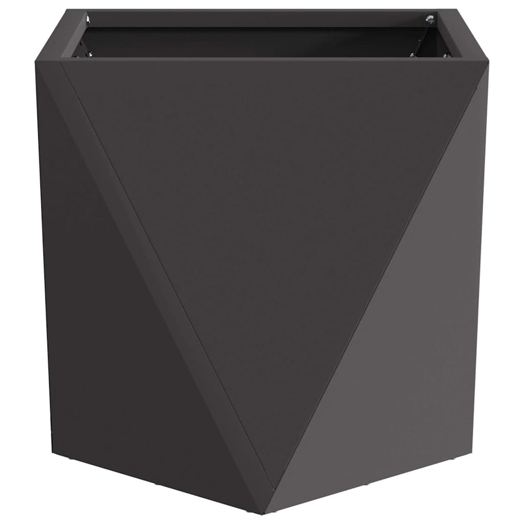 Plantenbak 2 pcs Zwart 30 x 30 x 30 cm Staal is nu te koop bij PeponiXL, paradijselijk wonen!