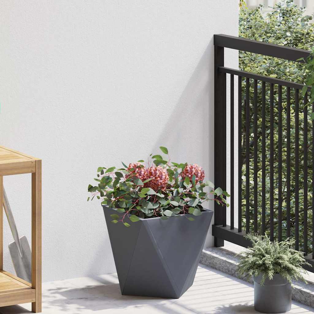 Plantenbak 2 pcs Antraciet 30 x 30 x 30 cm Staal is nu te koop bij PeponiXL, paradijselijk wonen!