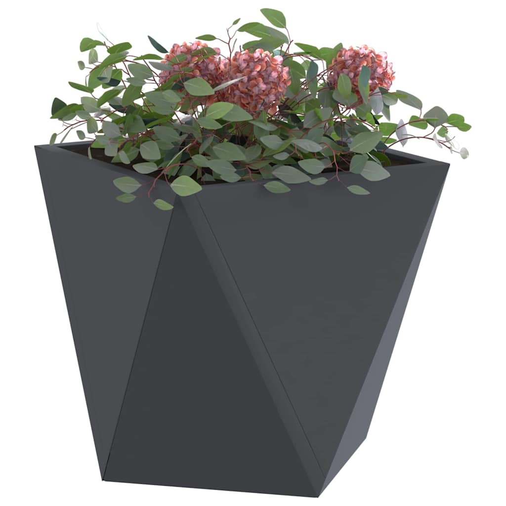Plantenbak 2 pcs Antraciet 30 x 30 x 30 cm Staal is nu te koop bij PeponiXL, paradijselijk wonen!