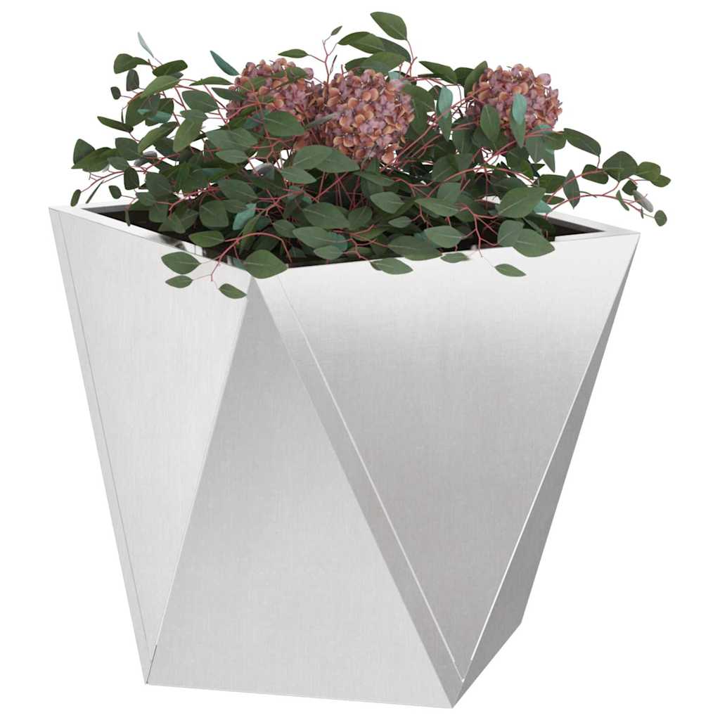 Plantenbak Zilver 30 x 30 x 30 cm Roestvrij staal is nu te koop bij PeponiXL, paradijselijk wonen!