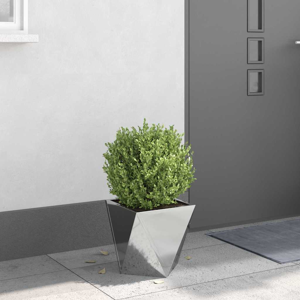 Plantenbak Zilver 30 x 30 x 30 cm Gegalvaniseerd staal is nu te koop bij PeponiXL, paradijselijk wonen!